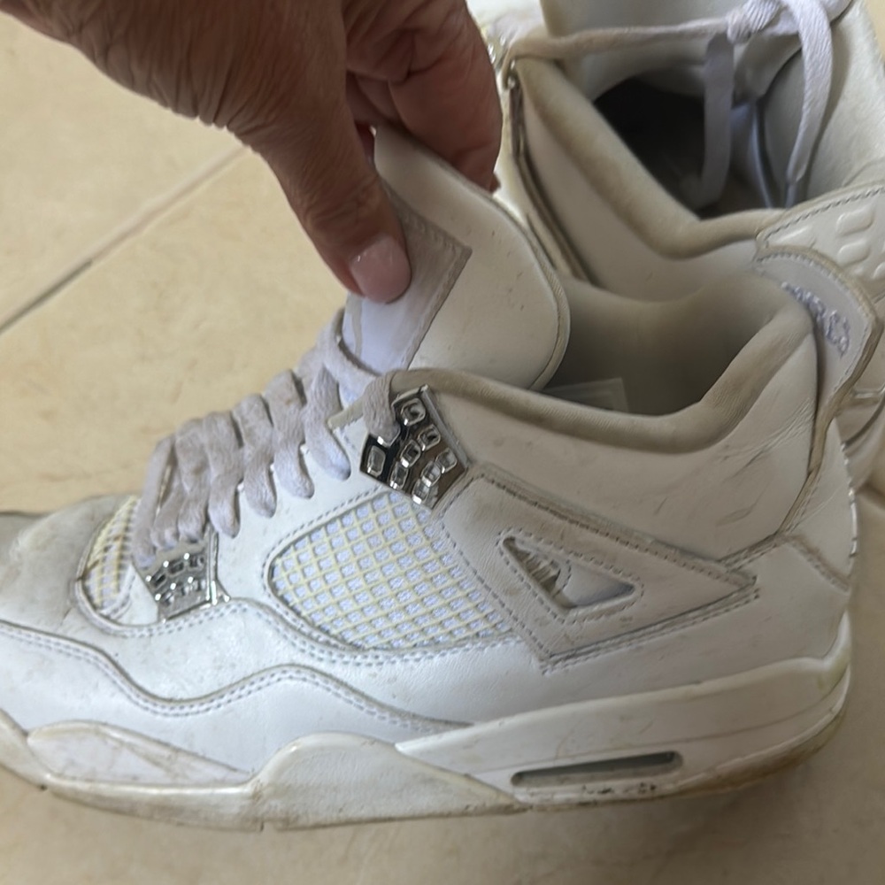 Jordan Sneakers in White and Cream - Picture 4 of 5